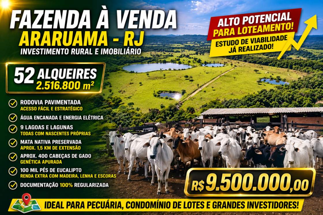 Fazenda, 252 hectares - Foto 1